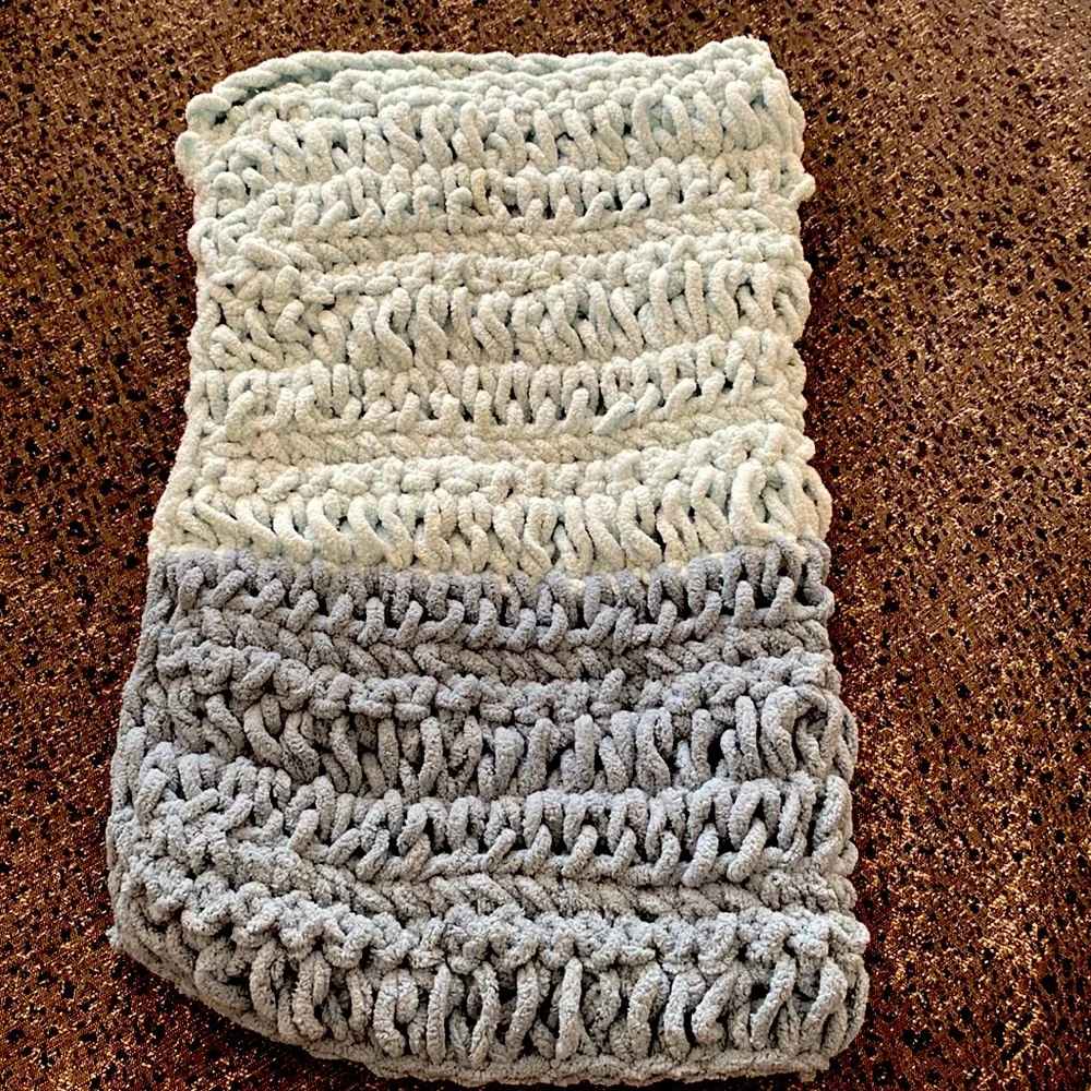 Small cozy crocheted pet blanket